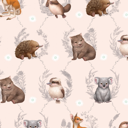 Little Aussie Friends Animals Scatter Peach DV3140
