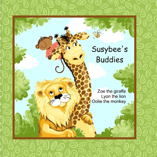 Susybee Buddies Storybook Soft Book Panel