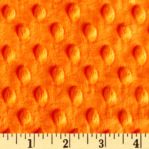 MINKY Remnant -Dimple Dot Orange 53cm