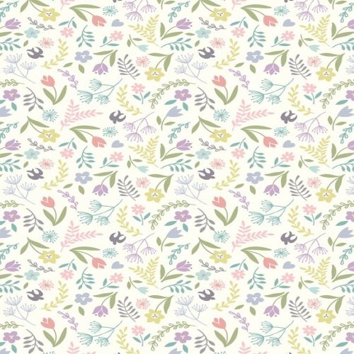 Multi Flowers White