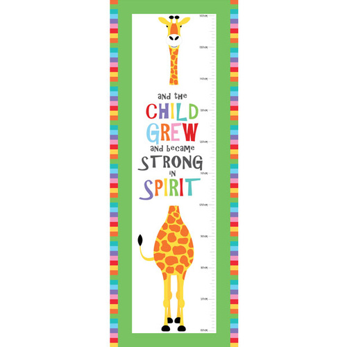 Devonstone Safari Animal Growth Chart Panel