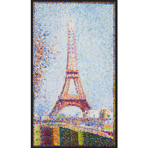 Paris Eiffel Tower Seurat Panel