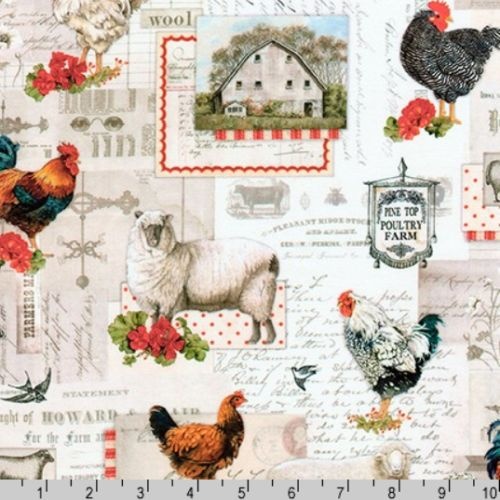 Down on the Farm Roosters Sheep Chooks