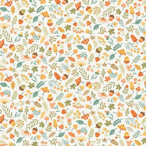 Forest Fall Woodlands Leaf Ditzy Cream