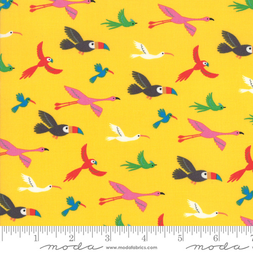 Moda Bicycle Bunch Birds Banana