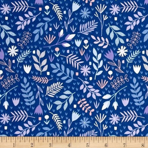Fern Flowers Blue