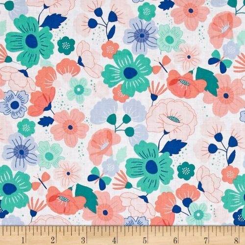 Main Floral Green