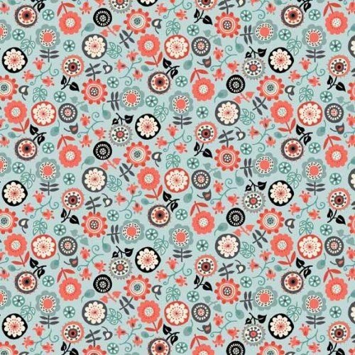 Papillion Flowers Blue