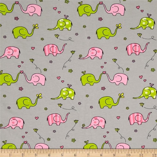 Elephants Knit Grey