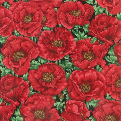 Poppy Packed Black