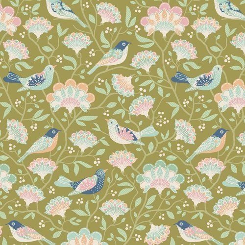 Harvest Bird Tree Green