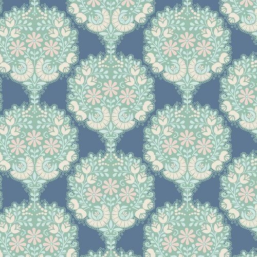 Harvest Flower Tree Blue