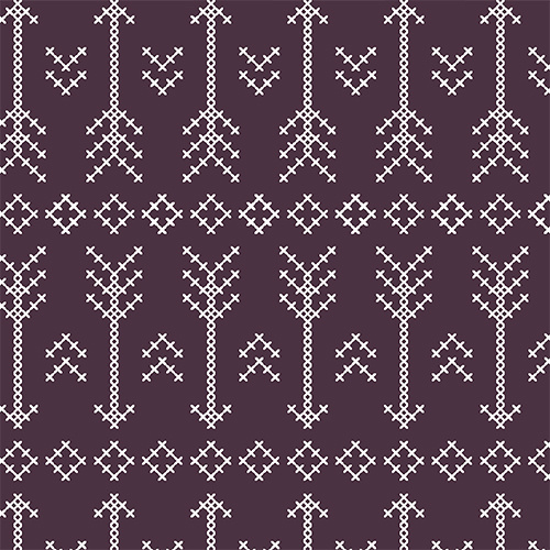Arrows Eggplant Knit
