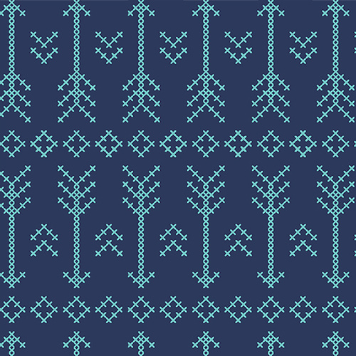 Arrows Blue Knit