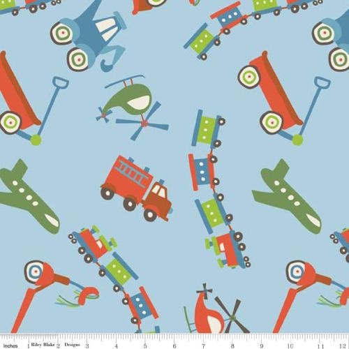 Scoot Transport Minky Blue