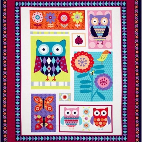 Wings and Things Owl Panel