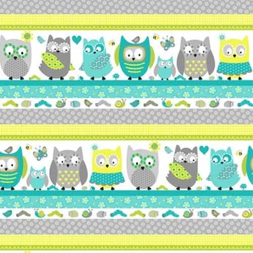 Owls Stripe Blue