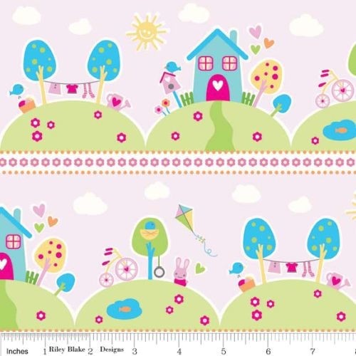Home Sweet Home Stripe Pink
