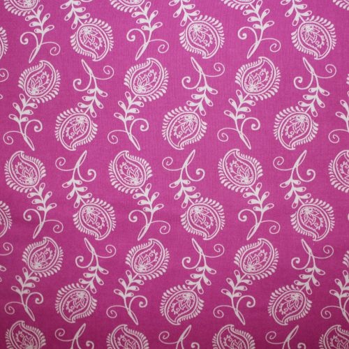 Contempo Floral Cerise Per Metre