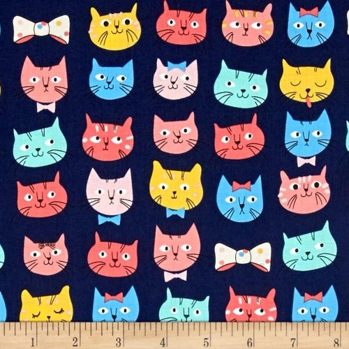 Funky Cat Faces Multi