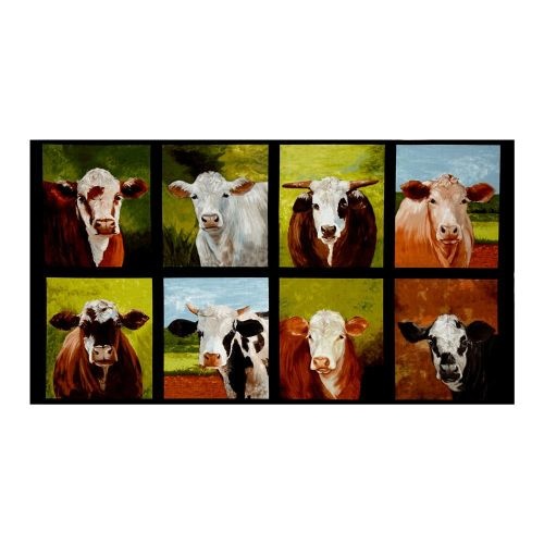 Down on the Farm Cows Panel