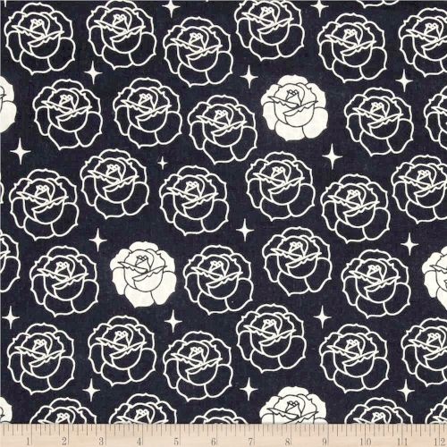 Stamped Rose Navy