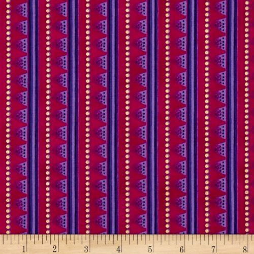 Stripe Metallic Purple Cerise