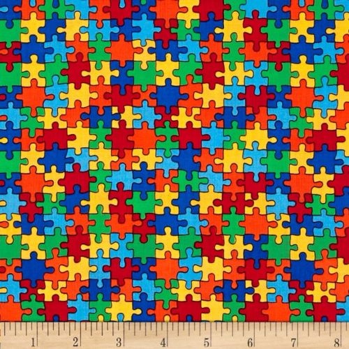 Autism Awareness Jigsaw Bright Puzzle Pieces 6344 