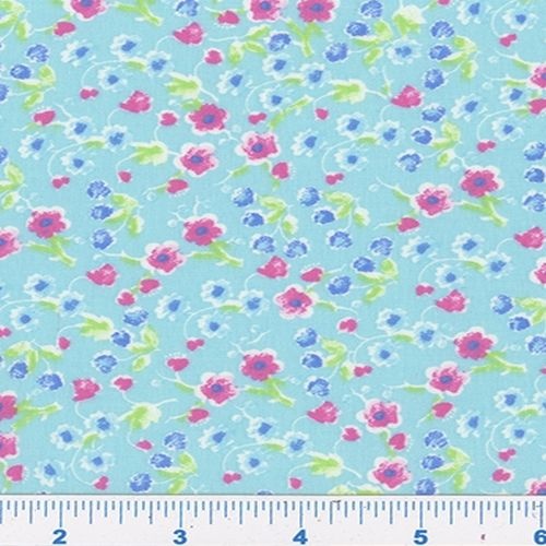 Fun Floral Daisy Aqua
