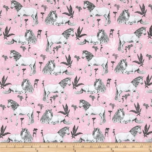 Sketched Unicorns Pink