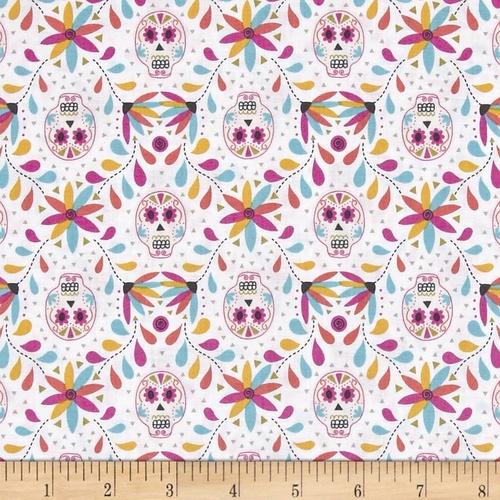 Paracas Sugar Skulls White