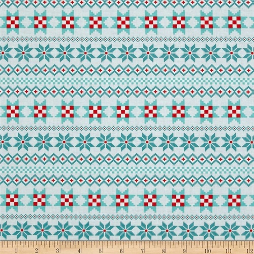 Nordic Holiday Stripe Blue