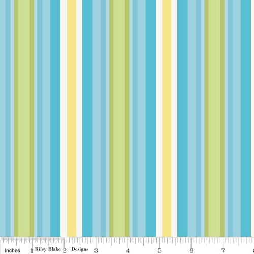Priscilla Stripe Multi Blue
