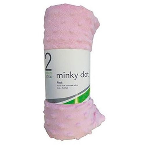 Baby Minky Dot Pink