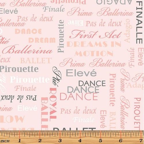 City Ballet Word Phrases Pink