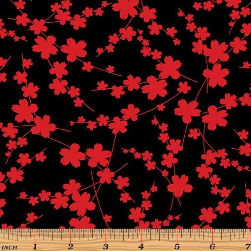 Moon Flower Blossom Black/Red