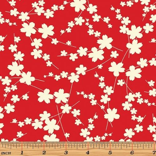 Moon Flower Blossom Red/White