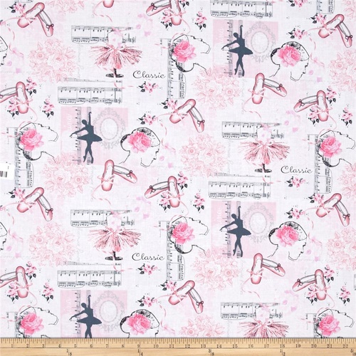 Ballet Collage Pink