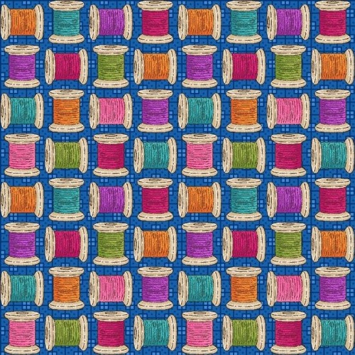 Shop Hop Cotton Reels Blue