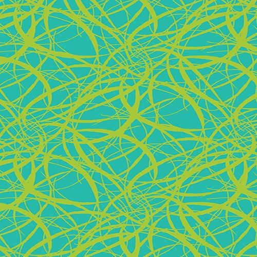 Brushstrokes Teal Lime
