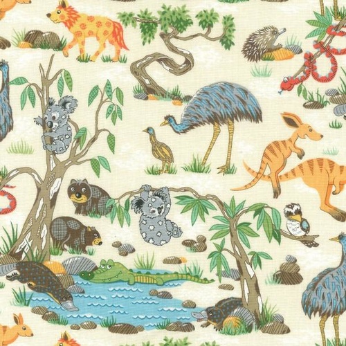Australian Outback Animals Cream
