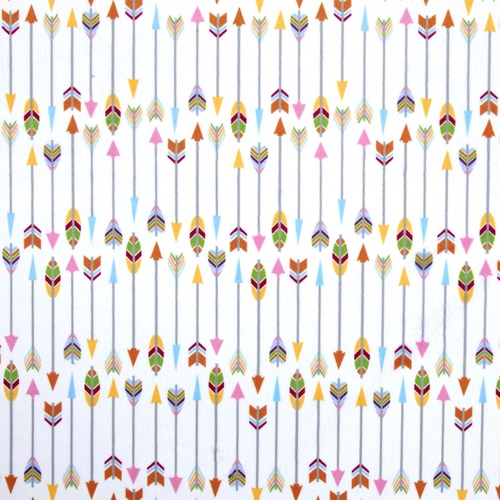 Arrows White Minky