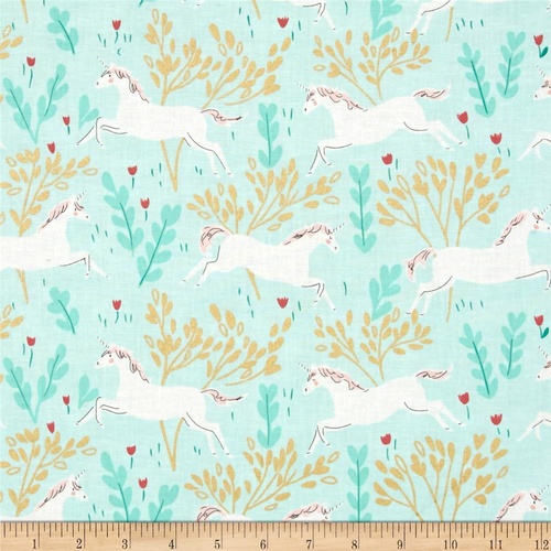 Unicorn Forest Aqua Knit