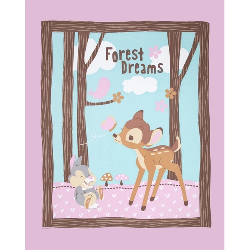 Licensed Disney Forest Dreams Bambi Panel
