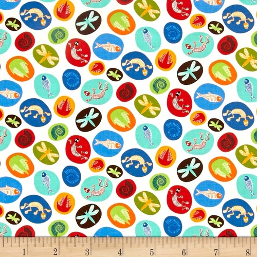 Jurassic Jamboree Fossils White