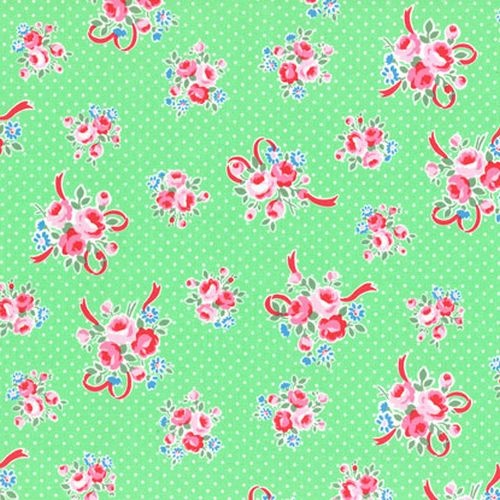 Flower Sugar Rose Ribbon Green