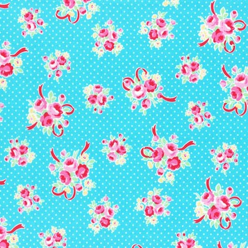 Flower Sugar Rose Ribbon Blue