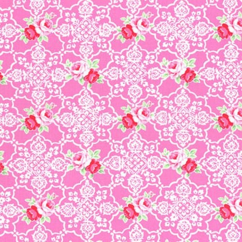Flower Sugar Rose Damask Pink