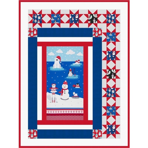 Polar Pals Blue Quilt Kit