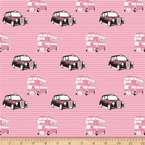 British Invasion Taxi Bus Pink